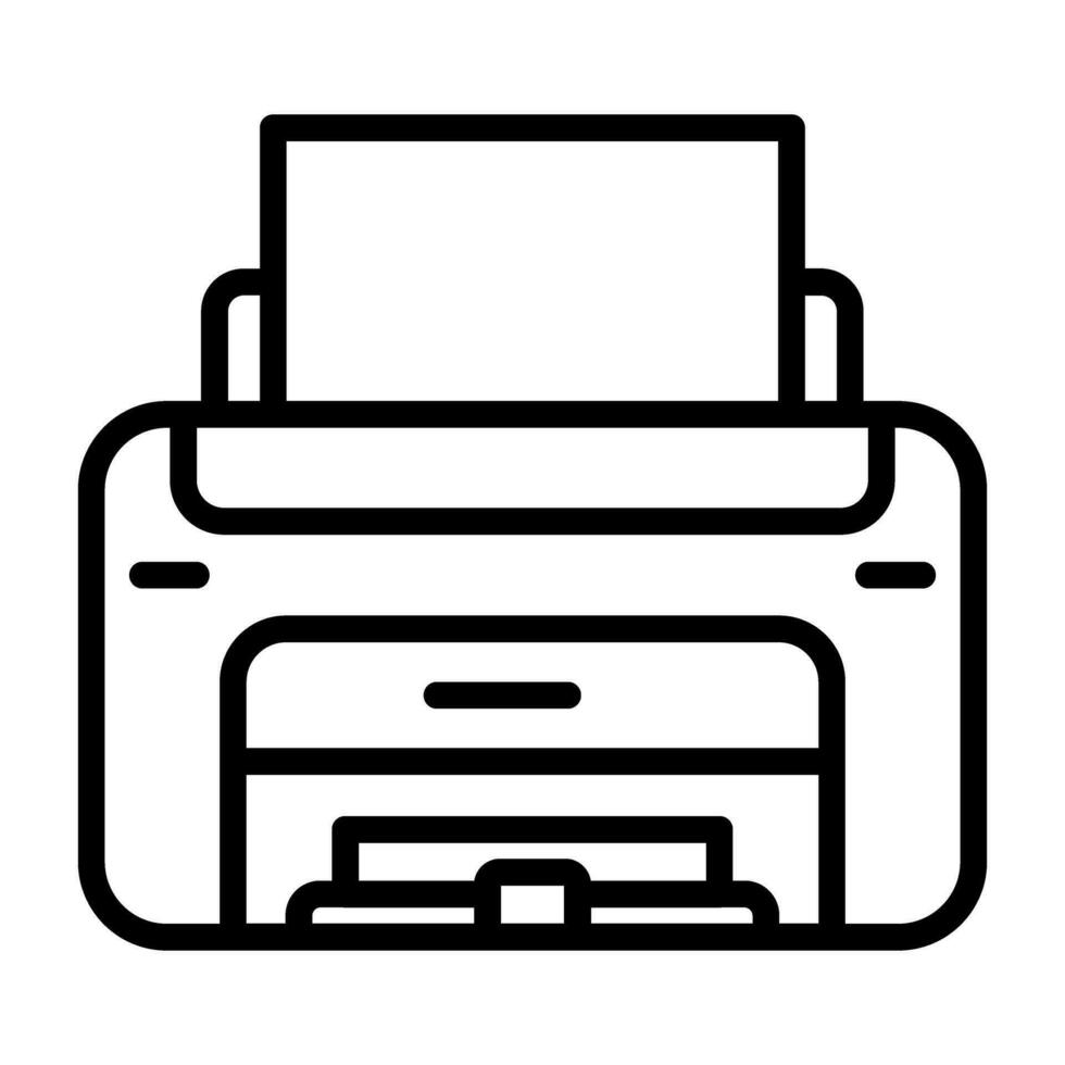 láser impresora vector icono