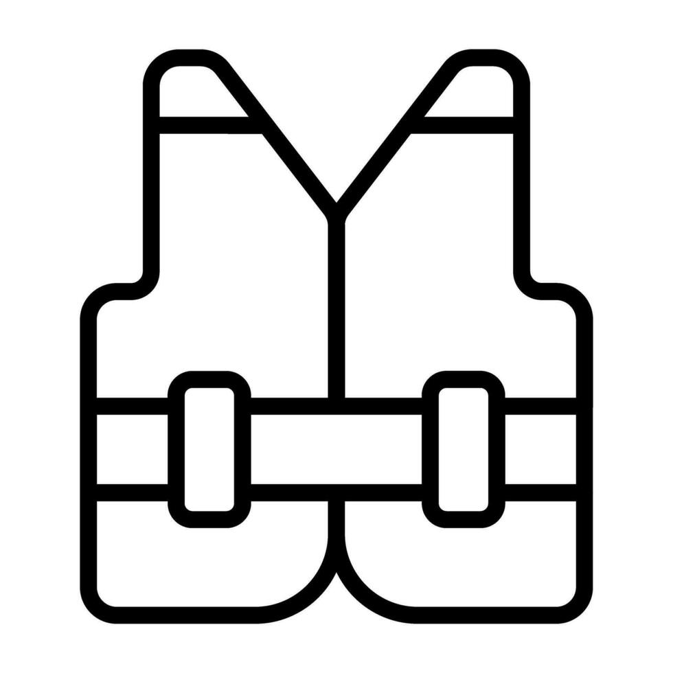 Reflective vest Vector Icon