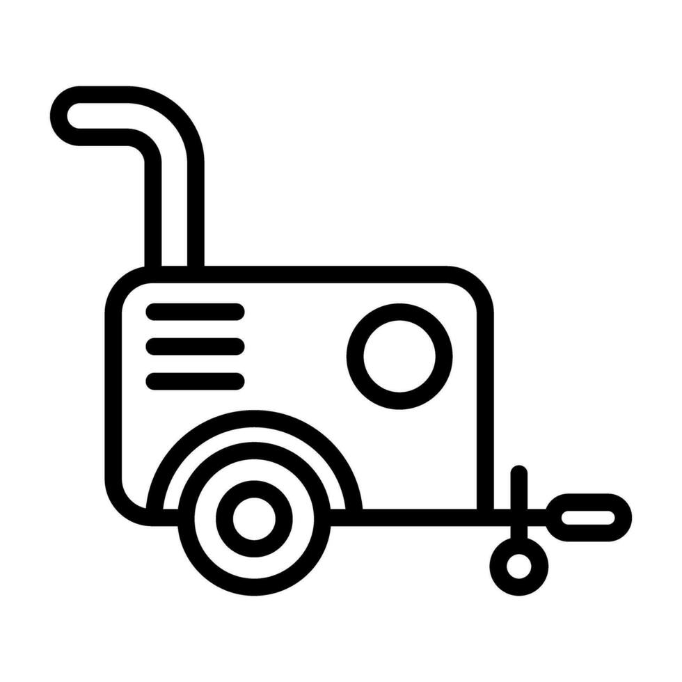 Portable air compressor Vector Icon