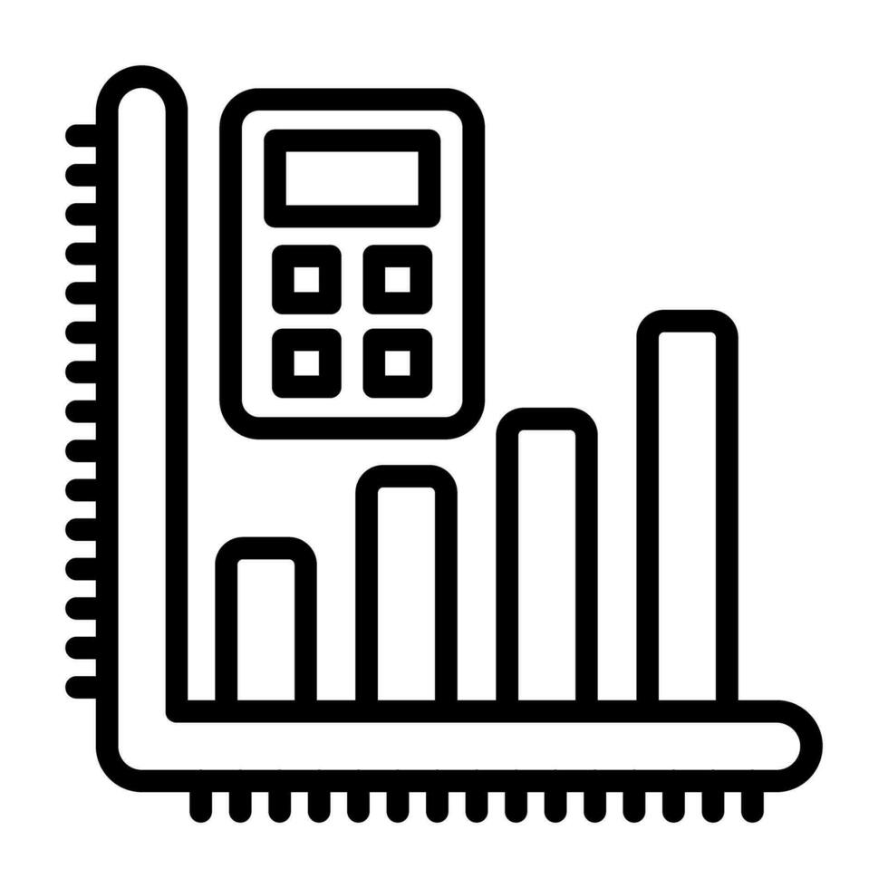 Calculator with Graph Vector Icon 26330441 Vector Art at Vecteezy