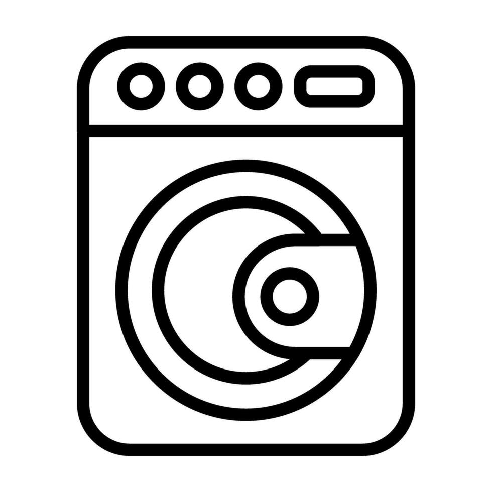 Washing Machine Vector Icon