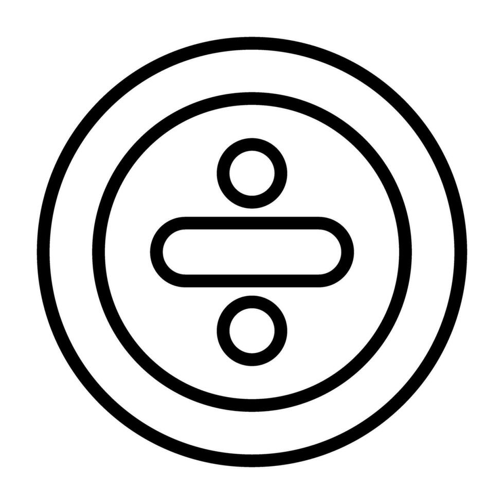 Division Vector Icon