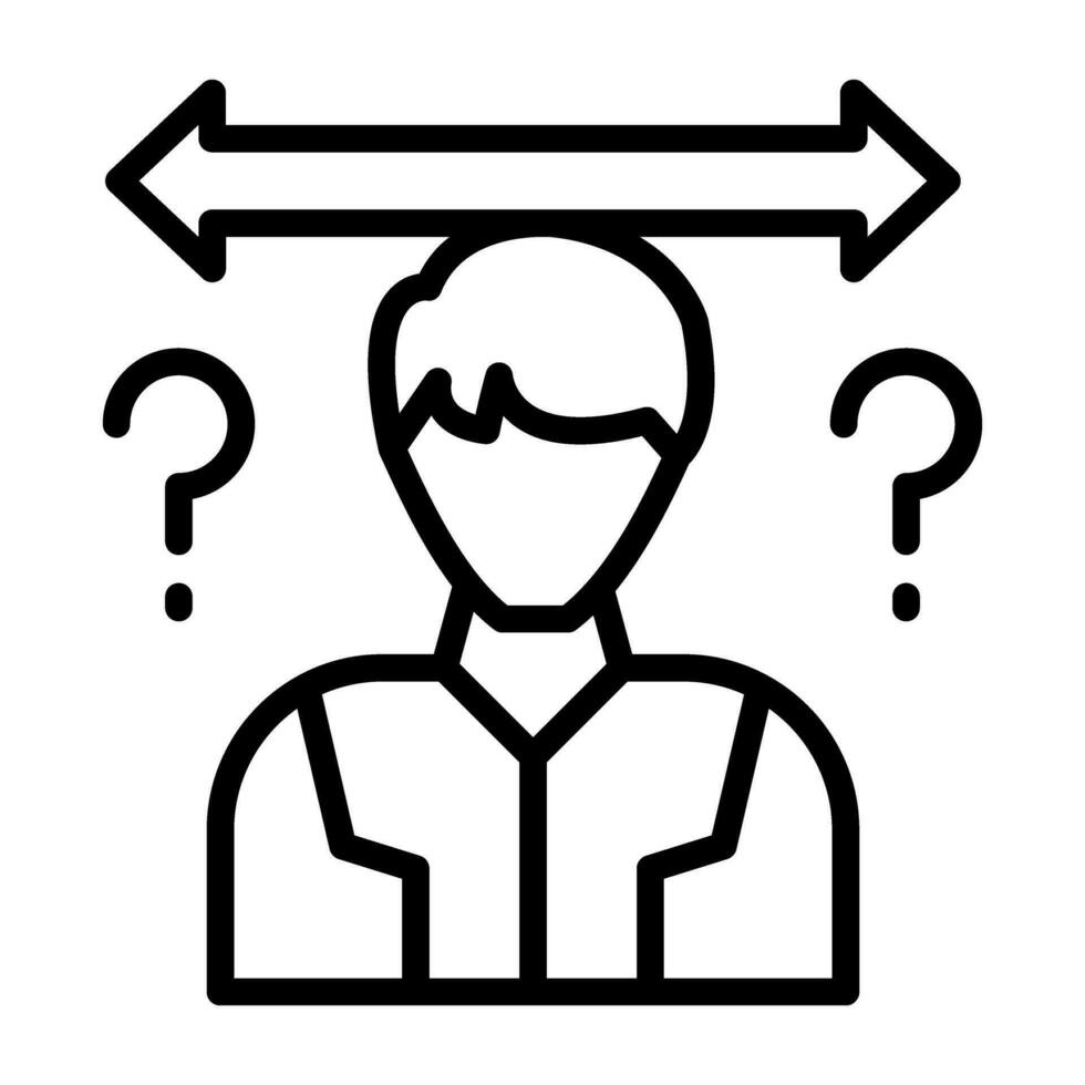 Uncertainty Vector Icon