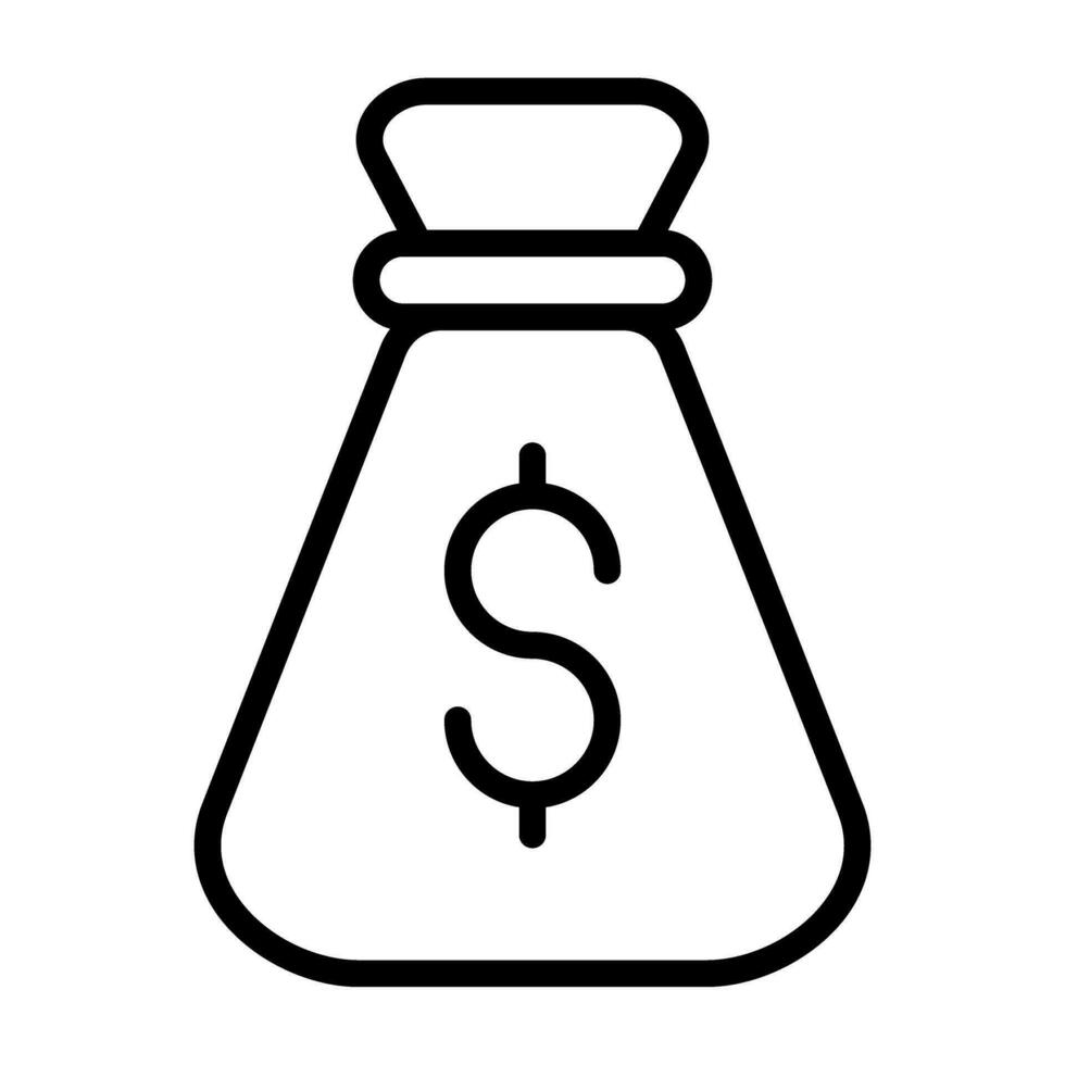 Sack Dollar Vector Icon