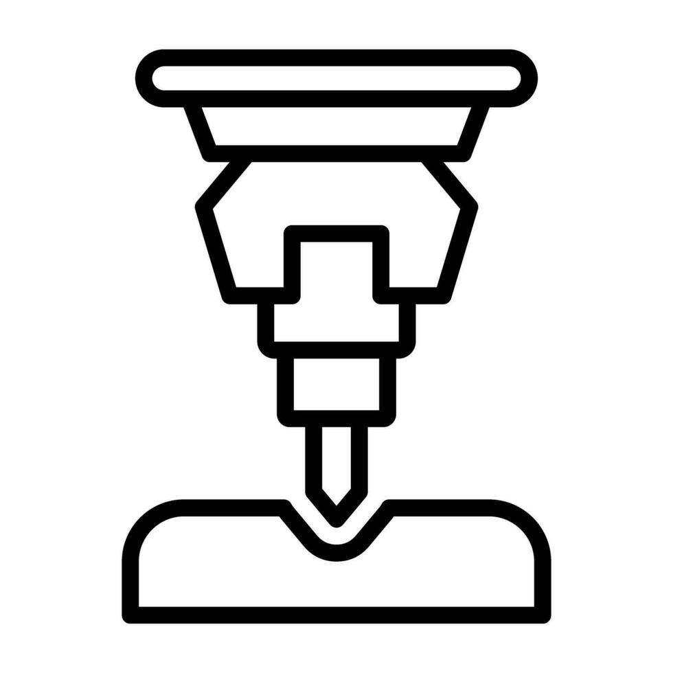 icono de vector de martillo neumático