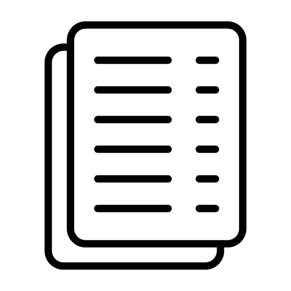 icono de vector de documento