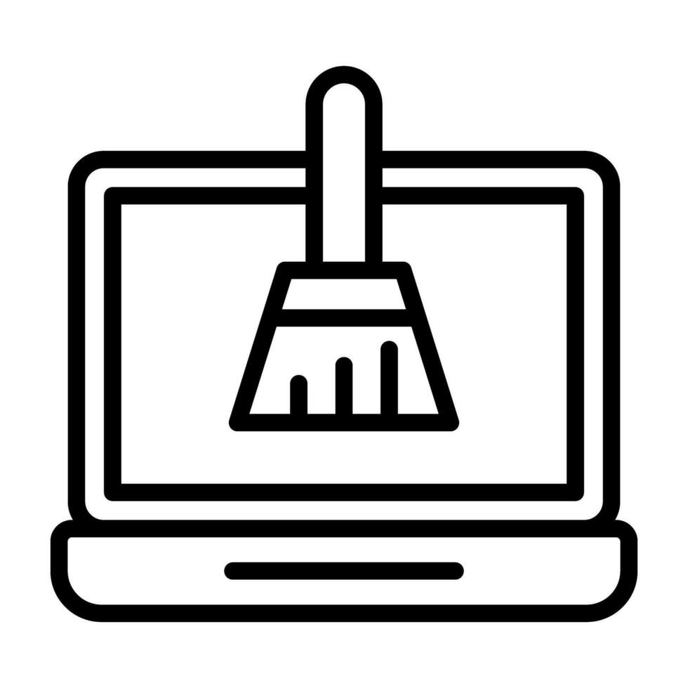 Disk Cleanup Vector Icon