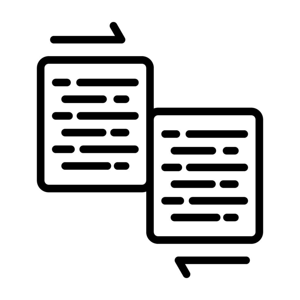 Document Merge Vector Icon