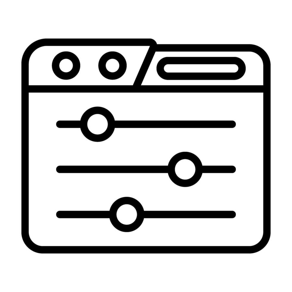 Control Panel Vector Icon