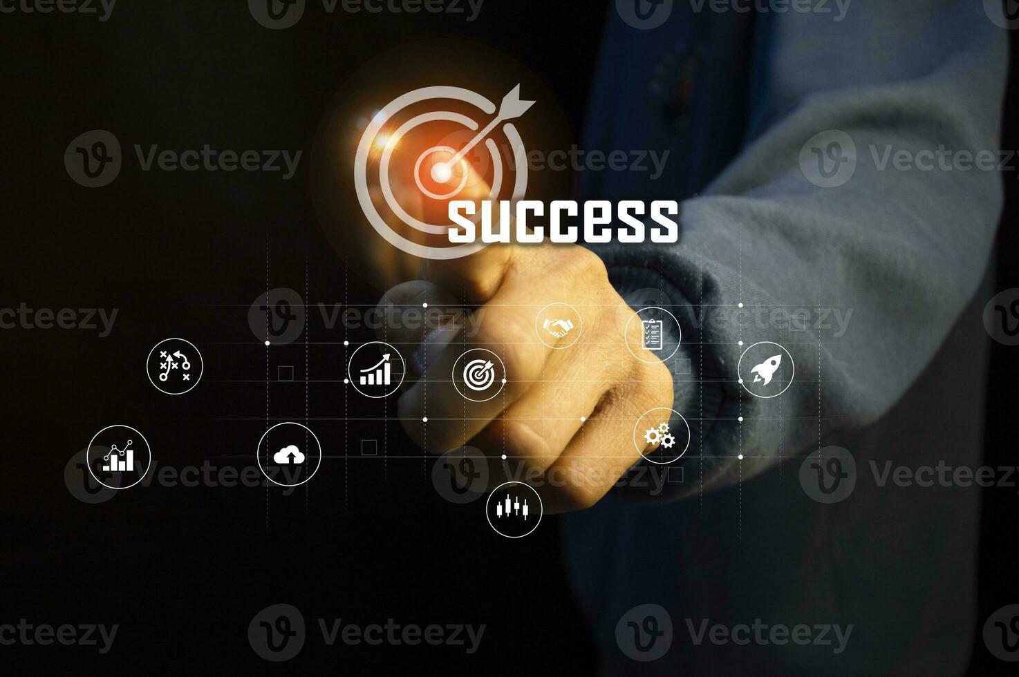 business, success, leadership, success and people concept photo