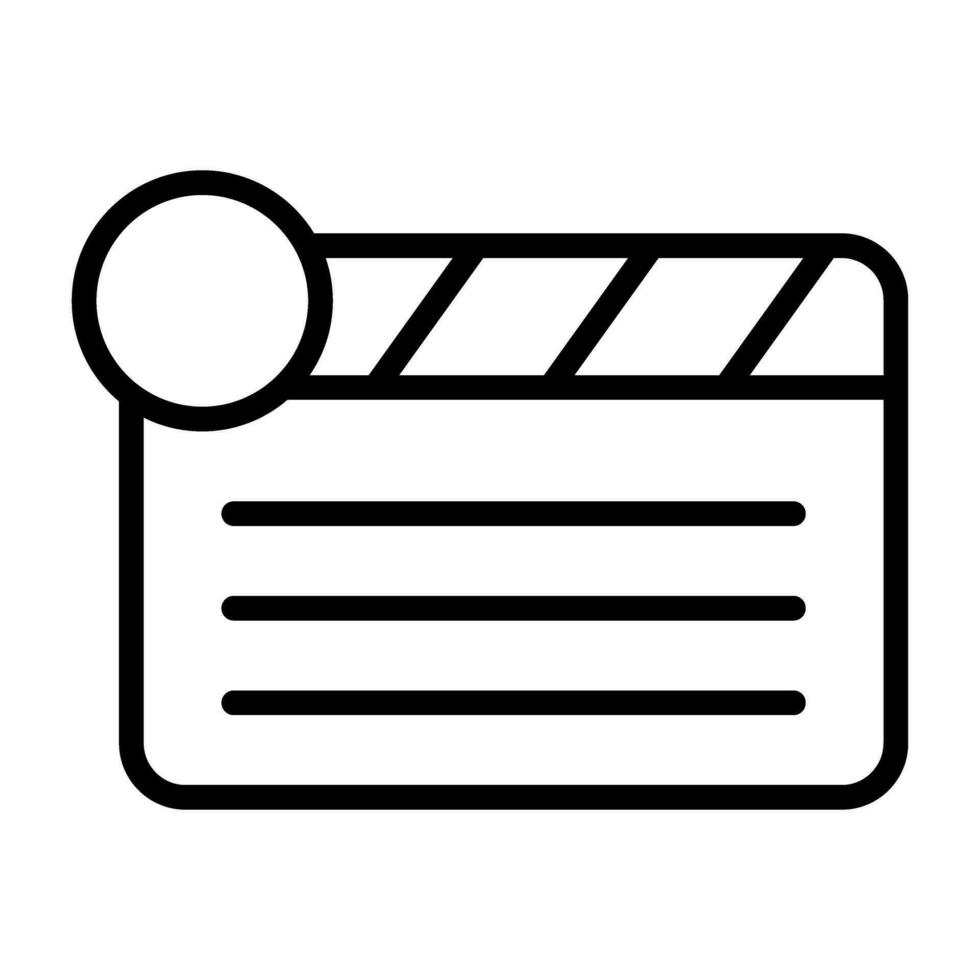 Clapper Board Vector Icon