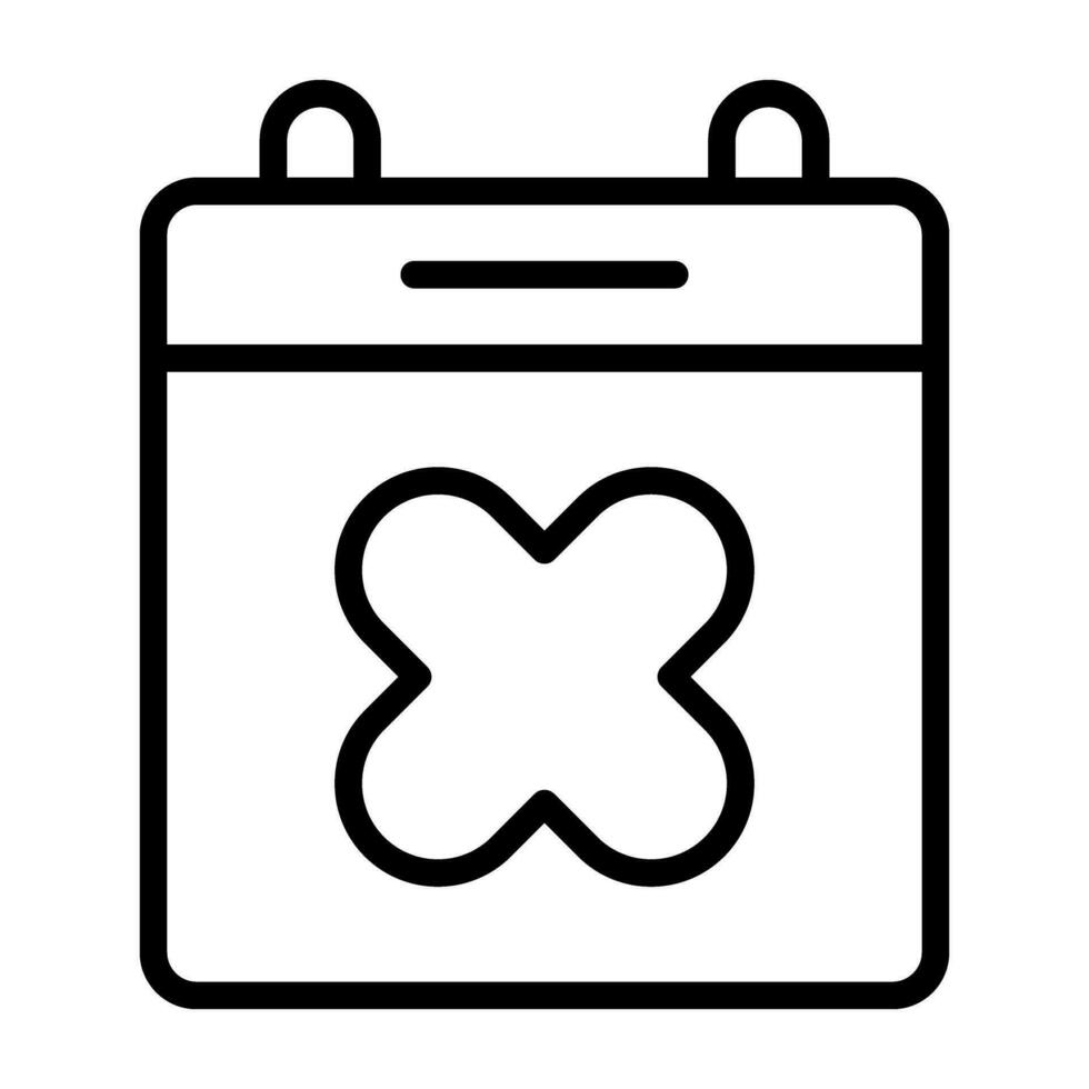 Calendar Xmark Vector Icon