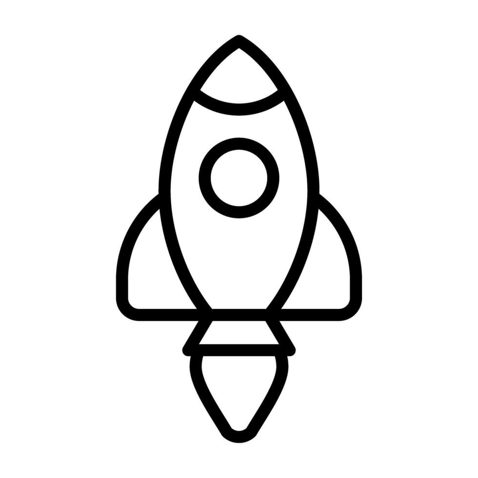 Rocket Lunch Vector Icon
