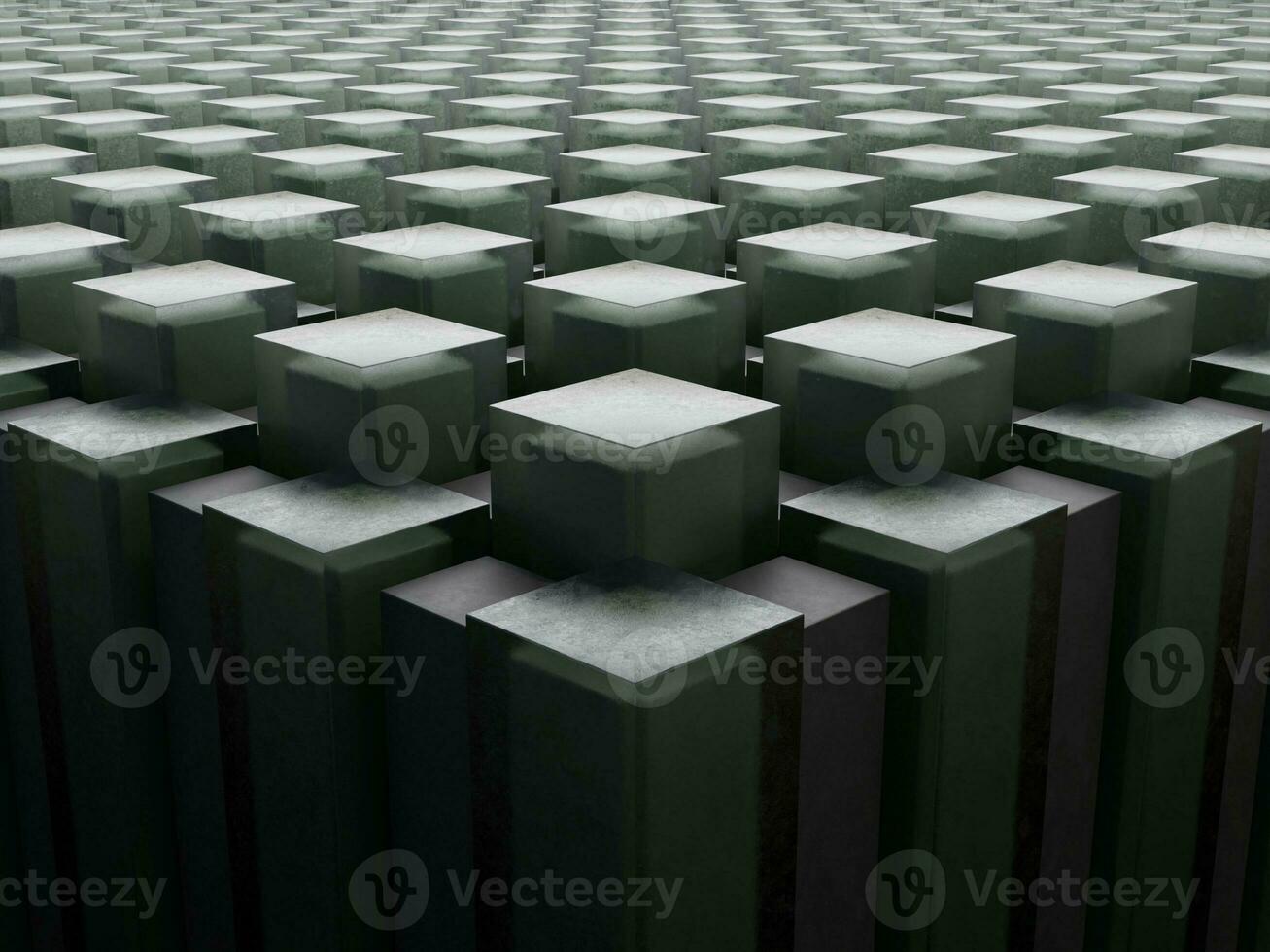 elegant and beautiful scene of 3d cube glass with dark green and black cube inside it pattern geometry background wallpaper photo