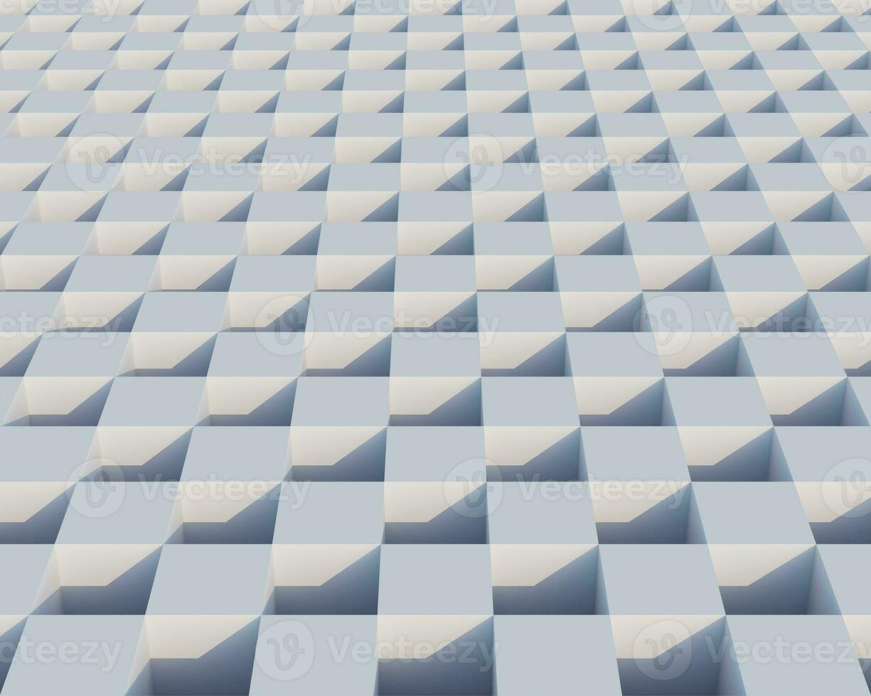 clean white 3d block pattern geometrical background wallpaper. computer generated geometric photo