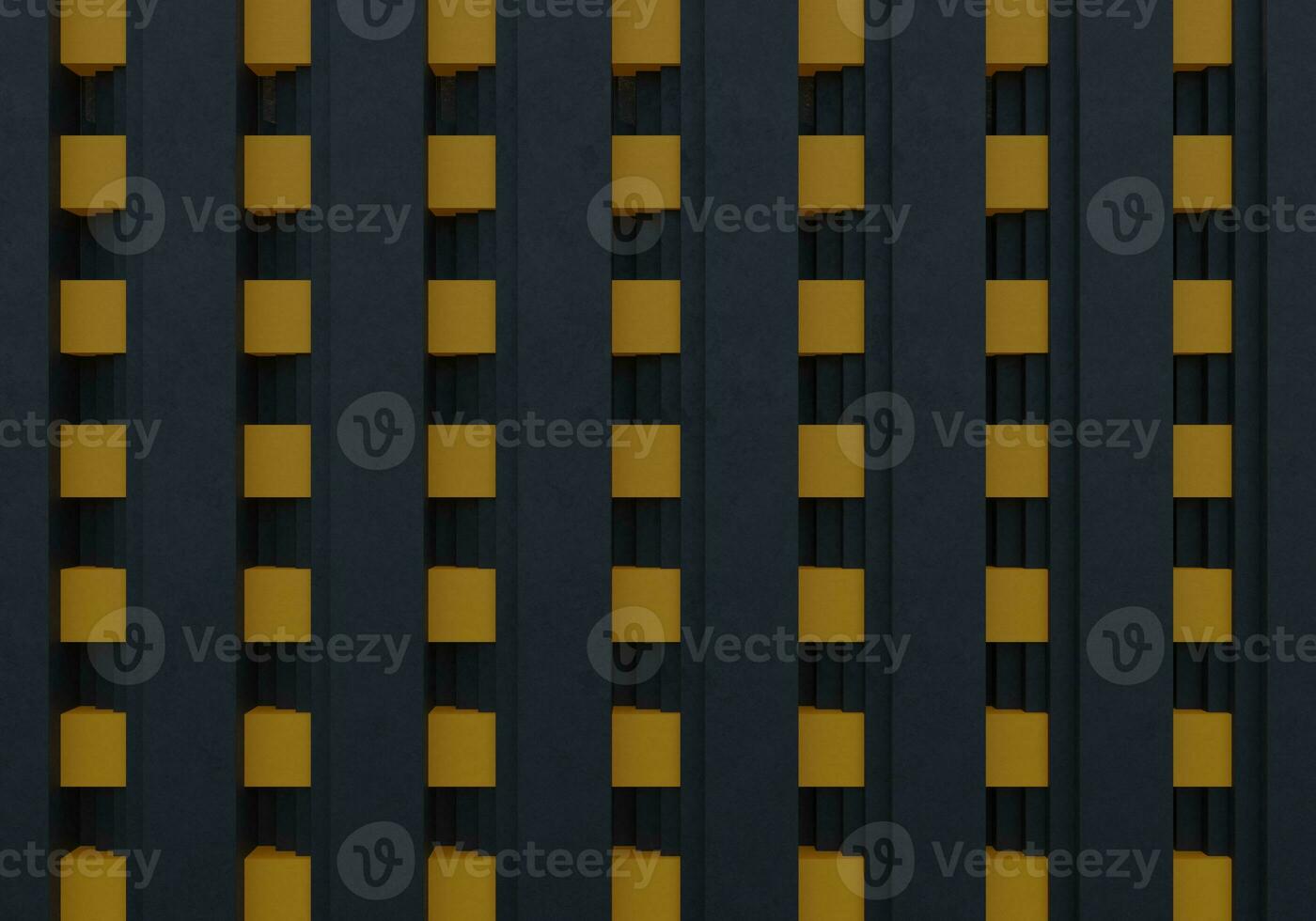 blue vertical geometric pattern architectural with yellow horizontal line background wallpaper with concrete texture photo