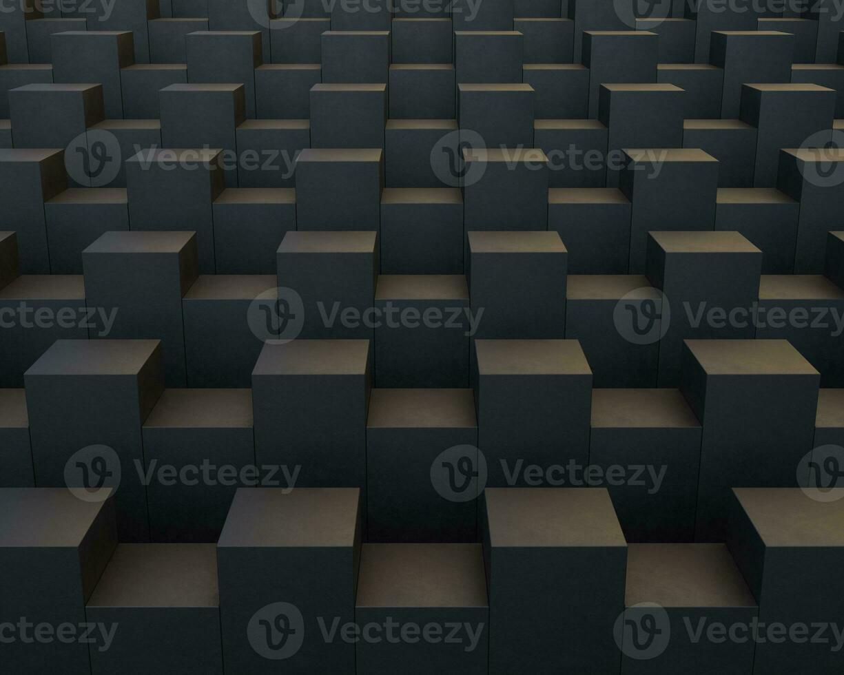 3d cube symmetry pattern stairs concept geometry background wallpaper photo