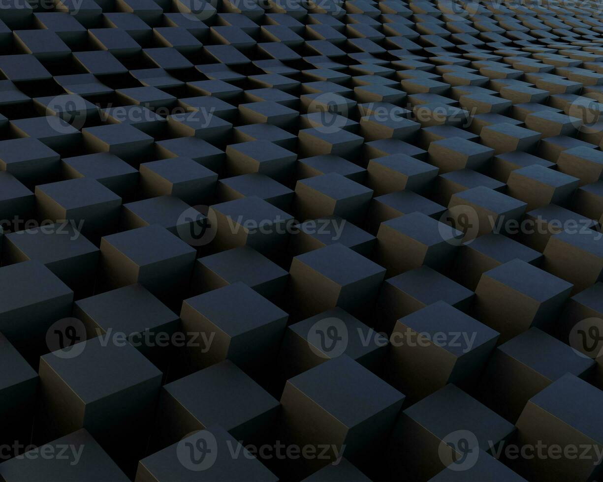 3d dark black cube geometry pattern curve background wallpaper photo