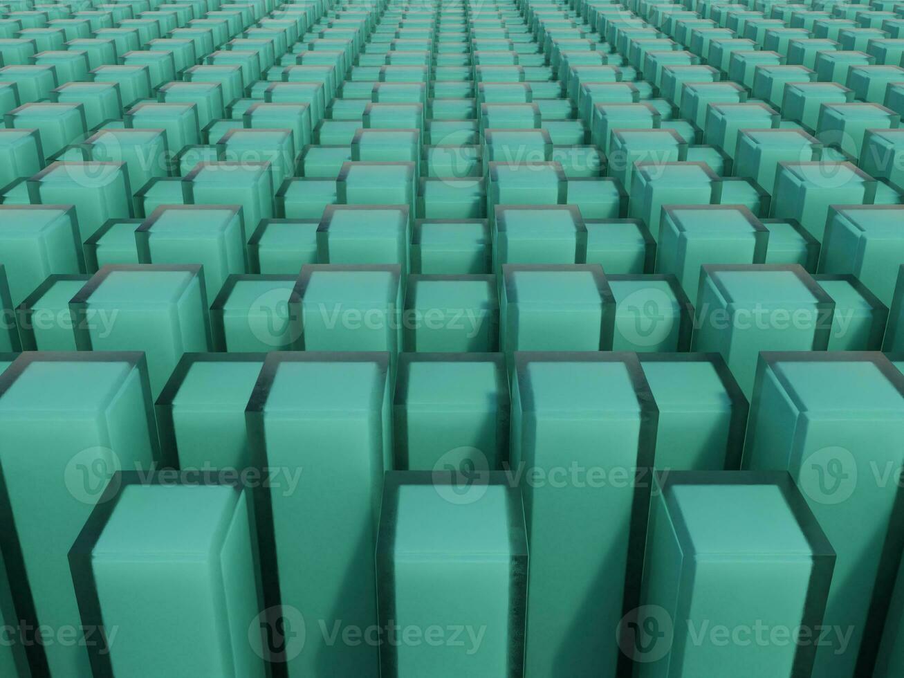 elegant and luxury 3d glass cube with blue teal cube inside it geometry pattern background wallpaper photo