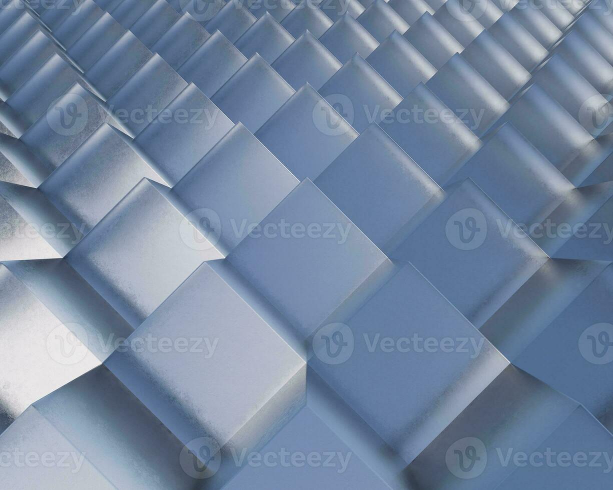 Clean elegant 3d cube glass geometry pattern background wallpaper photo