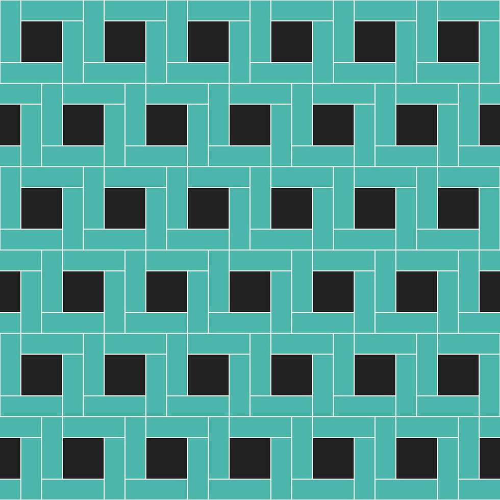 Square vector pattern. Green square pattern. Seamless geometric pattern for clothing, wrapping paper, backdrop, background, gift card.
