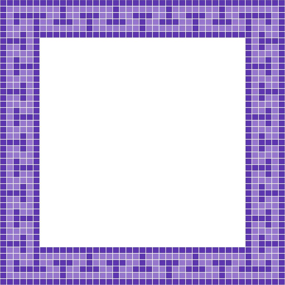 Purple tile frame, Mosaic tile frame, Tile frame, Seamless pattern, Mosaic seamless pattern, Mosaic tiles texture or background. Bathroom wall tiles, floor tiles with beautiful pattern vector
