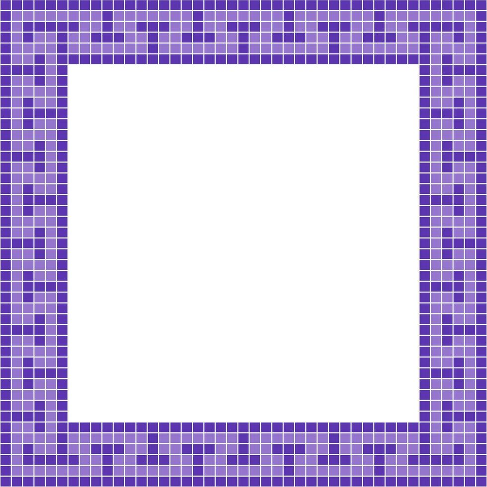 Purple tile frame, Mosaic tile frame, Tile frame, Seamless pattern, Mosaic seamless pattern, Mosaic tiles texture or background. Bathroom wall tiles, floor tiles with beautiful pattern vector