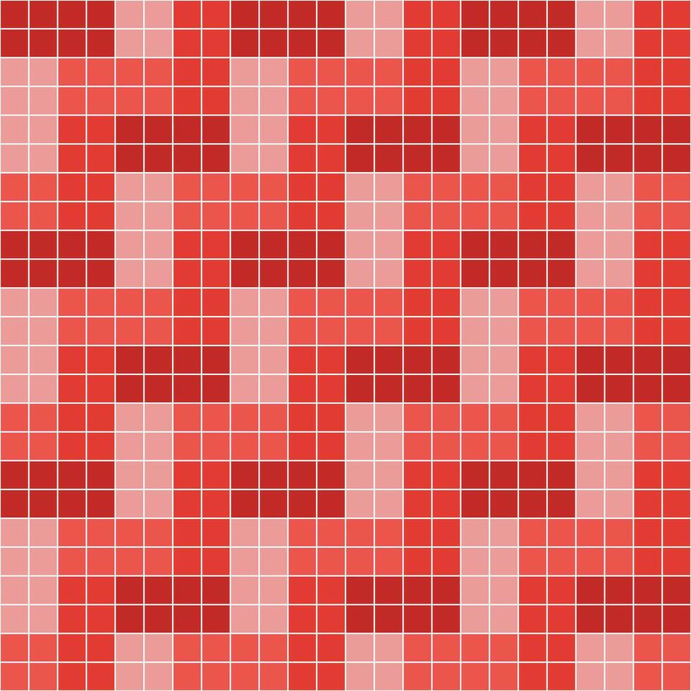 Red tile background, Mosaic tile background, Tile background, Seamless pattern, Mosaic seamless pattern, Mosaic tiles texture or background. Bathroom wall tiles, floor tiles with beautiful pattern vector