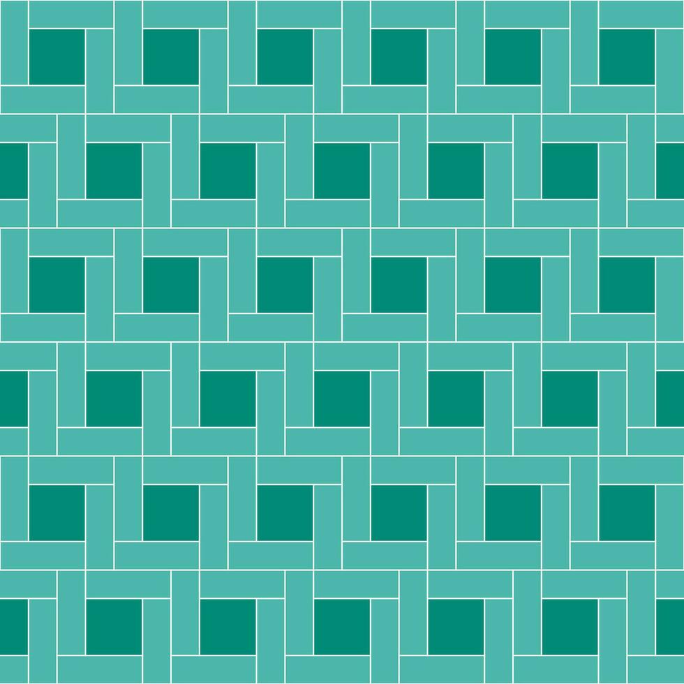 Square vector pattern. Green square pattern. Seamless geometric pattern for clothing, wrapping paper, backdrop, background, gift card.