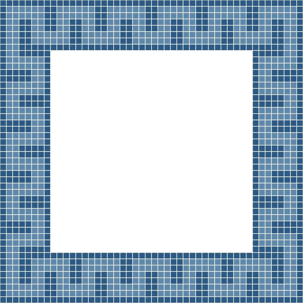 Armada azul loseta marco, mosaico loseta marco, loseta marco, sin costura patrón, mosaico sin costura patrón, mosaico losas textura o antecedentes. baño pared losas, piso losas con hermosa modelo vector