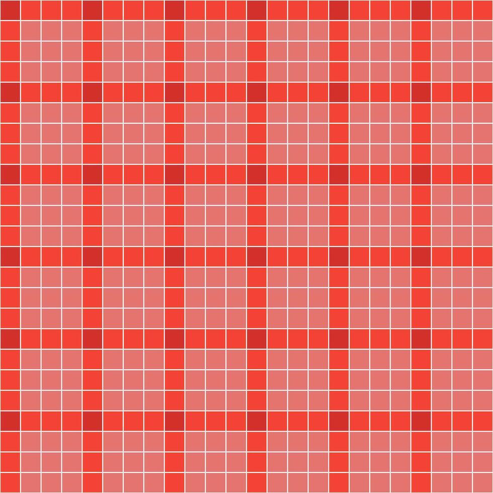 Red tile background, Mosaic tile background, Tile background, Seamless pattern, Mosaic seamless pattern, Mosaic tiles texture or background. Bathroom wall tiles, floor tiles with beautiful pattern vector