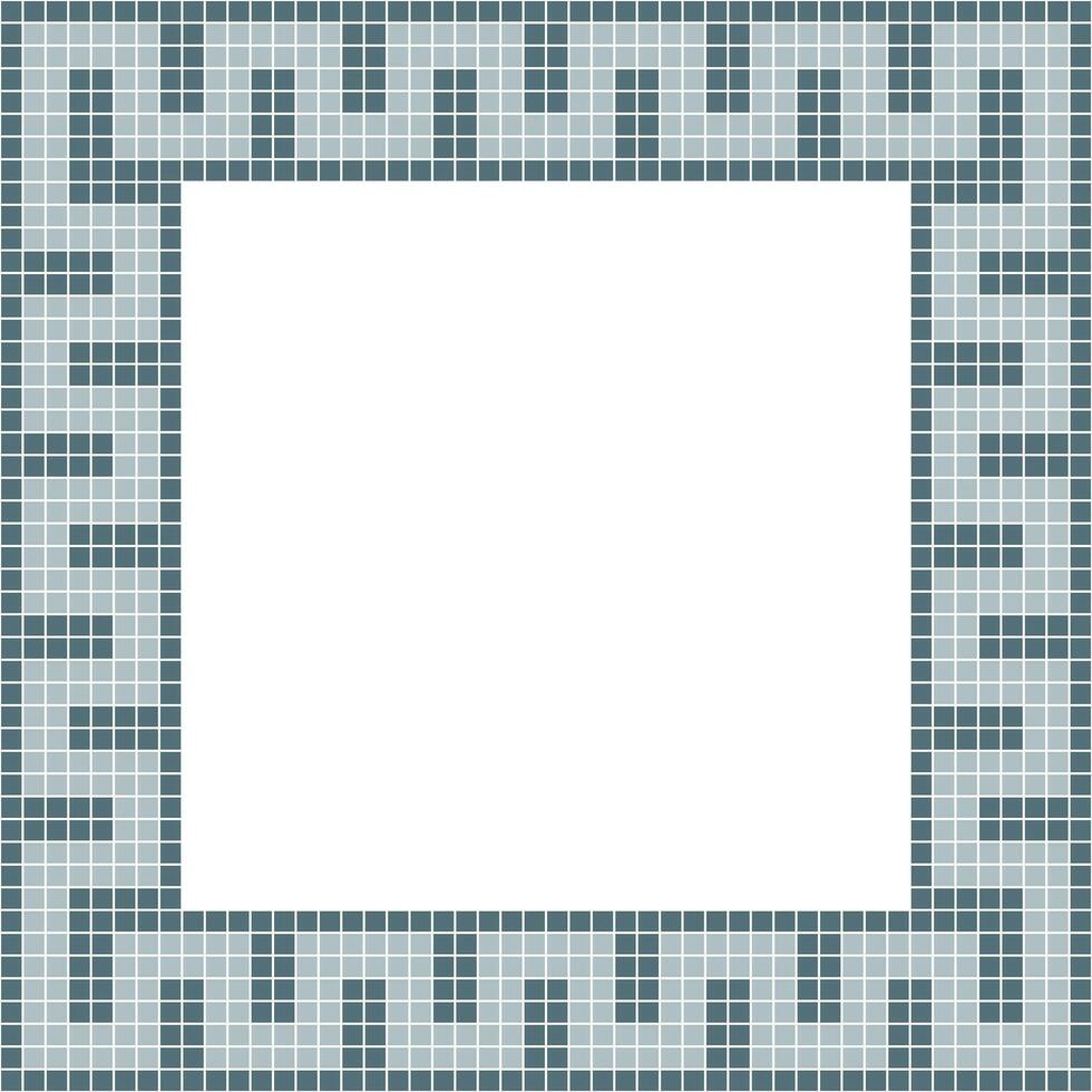 Grey tile frame, Mosaic tile frame, Tile frame, Seamless pattern, Mosaic seamless pattern, Mosaic tiles texture or background. Bathroom wall tiles, floor tiles with beautiful pattern vector