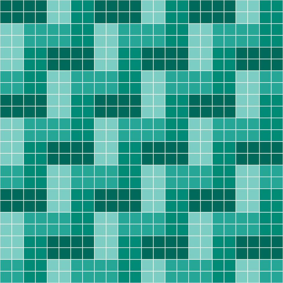 Green tile background, Mosaic tile background, Tile background, Seamless pattern, Mosaic seamless pattern, Mosaic tiles texture or background. Bathroom wall tiles, floor tiles with beautiful pattern vector