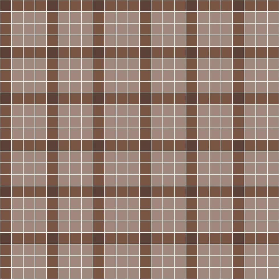 Brown tile background, Mosaic tile background, Tile background, Seamless pattern, Mosaic seamless pattern, Mosaic tiles texture or background. Bathroom wall tiles, floor tiles with beautiful pattern vector
