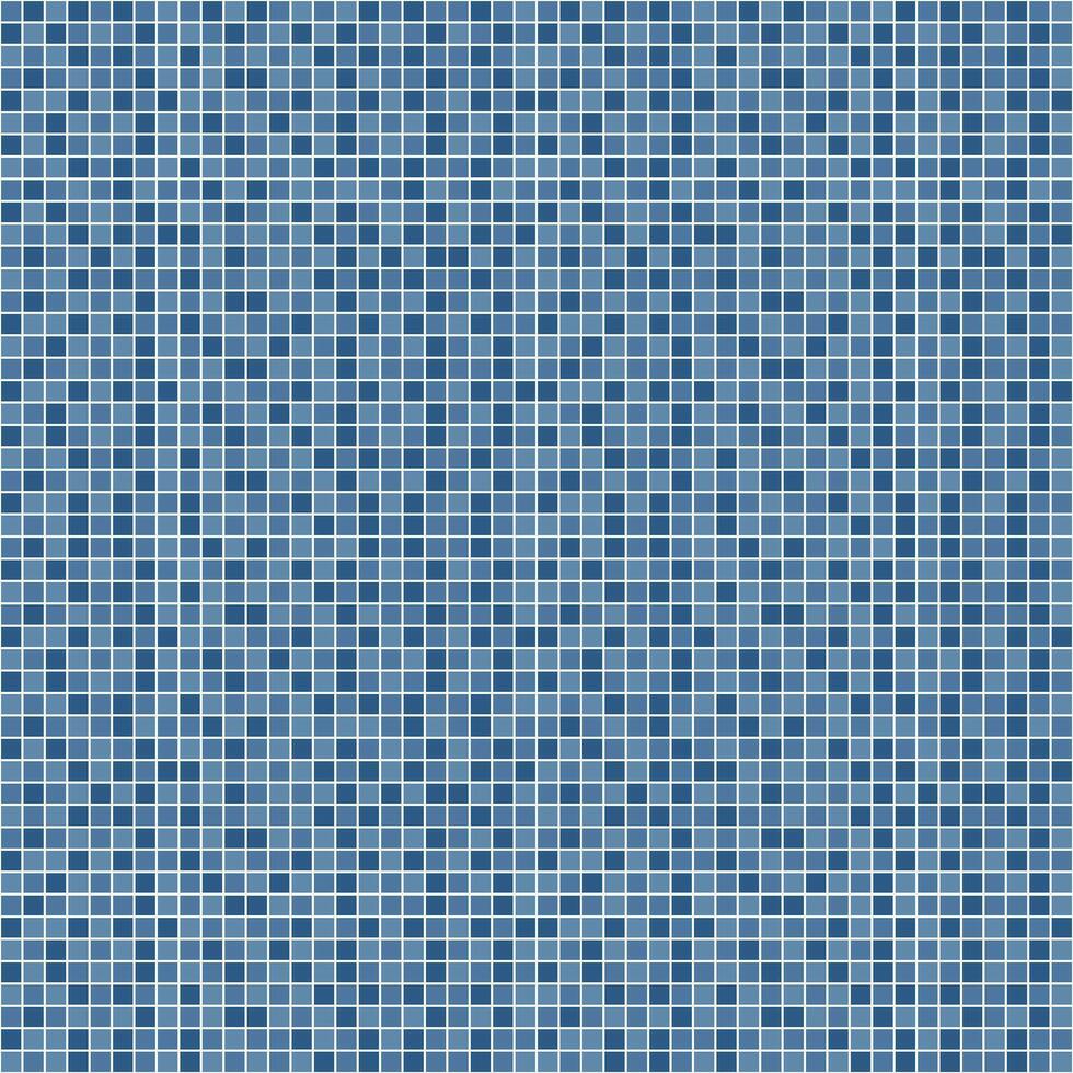 Navy blue tile background, Mosaic tile background, Tile background, Seamless pattern, Mosaic seamless pattern, Mosaic tiles texture or background. Bathroom wall tiles, swimming pool tiles. vector