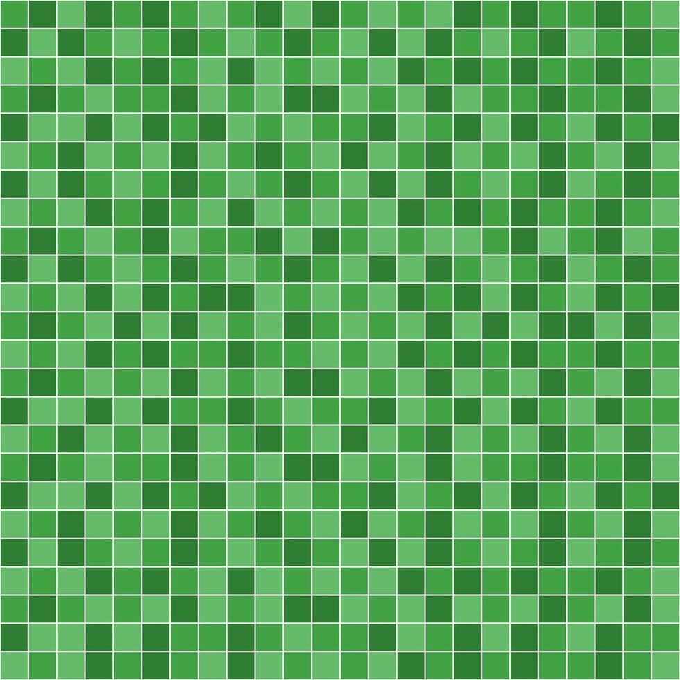 Light green tile background, Mosaic tile background, Tile background, Seamless pattern, Mosaic seamless pattern, Mosaic tiles texture or background. Bathroom wall tiles, swimming pool tiles. vector