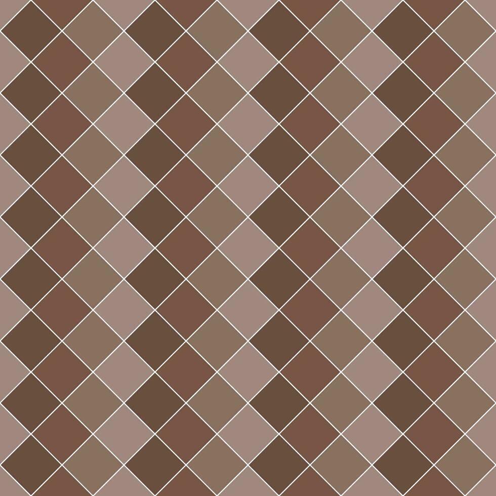 Brown checker pattern. checker seamless pattern vector. checker pattern. Decorative elements, floor tiles, wall tiles, bathroom tiles, swimming pool tiles. vector