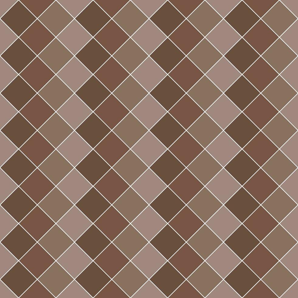 Brown checker pattern. checker seamless pattern vector. checker pattern. Decorative elements, floor tiles, wall tiles, bathroom tiles, swimming pool tiles. vector