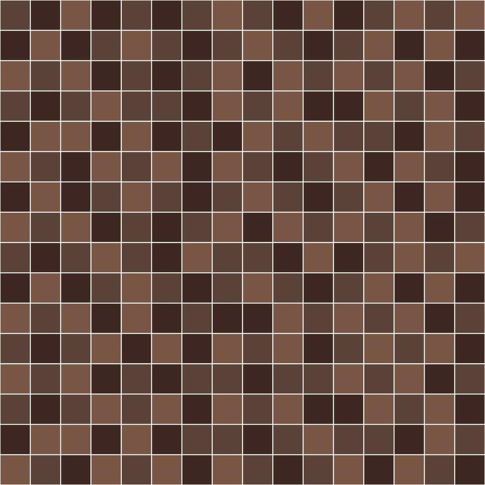 Brown tile background, Mosaic tile background, Tile background, Seamless pattern, Mosaic seamless pattern, Mosaic tiles texture or background. Bathroom wall tiles, swimming pool tiles. vector