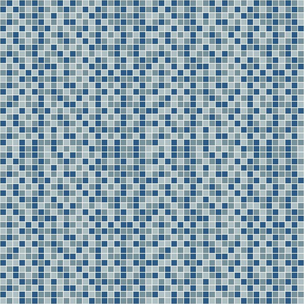 Navy blue tile background, Mosaic tile background, Tile background, Seamless pattern, Mosaic seamless pattern, Mosaic tiles texture or background. Bathroom wall tiles, swimming pool tiles. vector