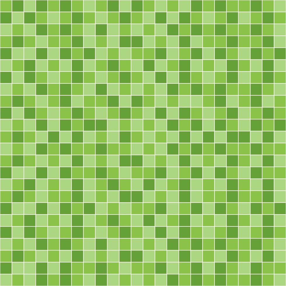Light green tile background, Mosaic tile background, Tile background, Seamless pattern, Mosaic seamless pattern, Mosaic tiles texture or background. Bathroom wall tiles, swimming pool tiles. vector