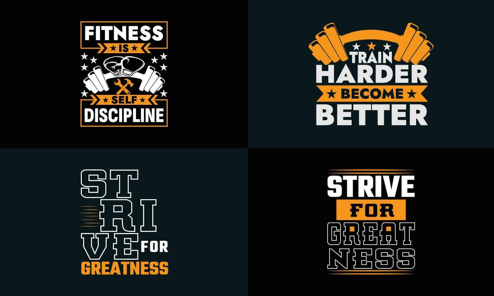 best typography t shirt design for gym and fitness inspiration and motivation vector