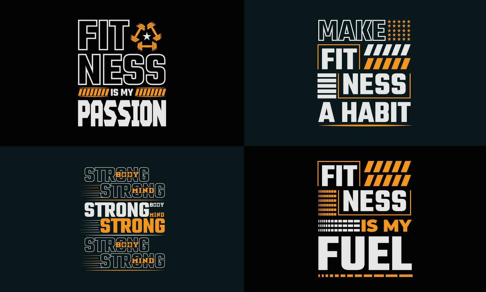best typography t shirt design for gym and fitness inspiration and motivation vector