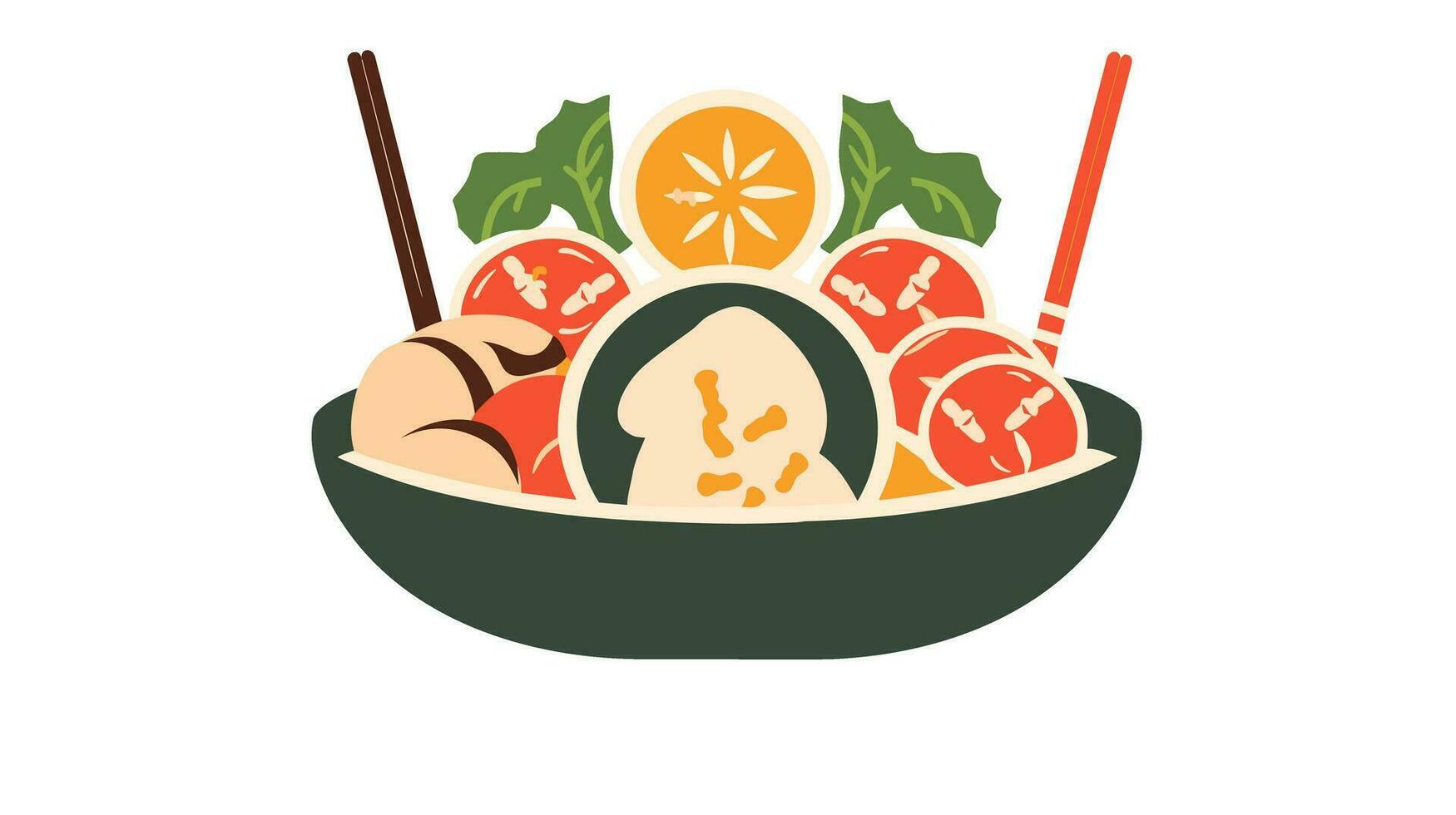 Savoring Singapore Exploring Delectable Delights in the Iconic Singapore Food Image vector