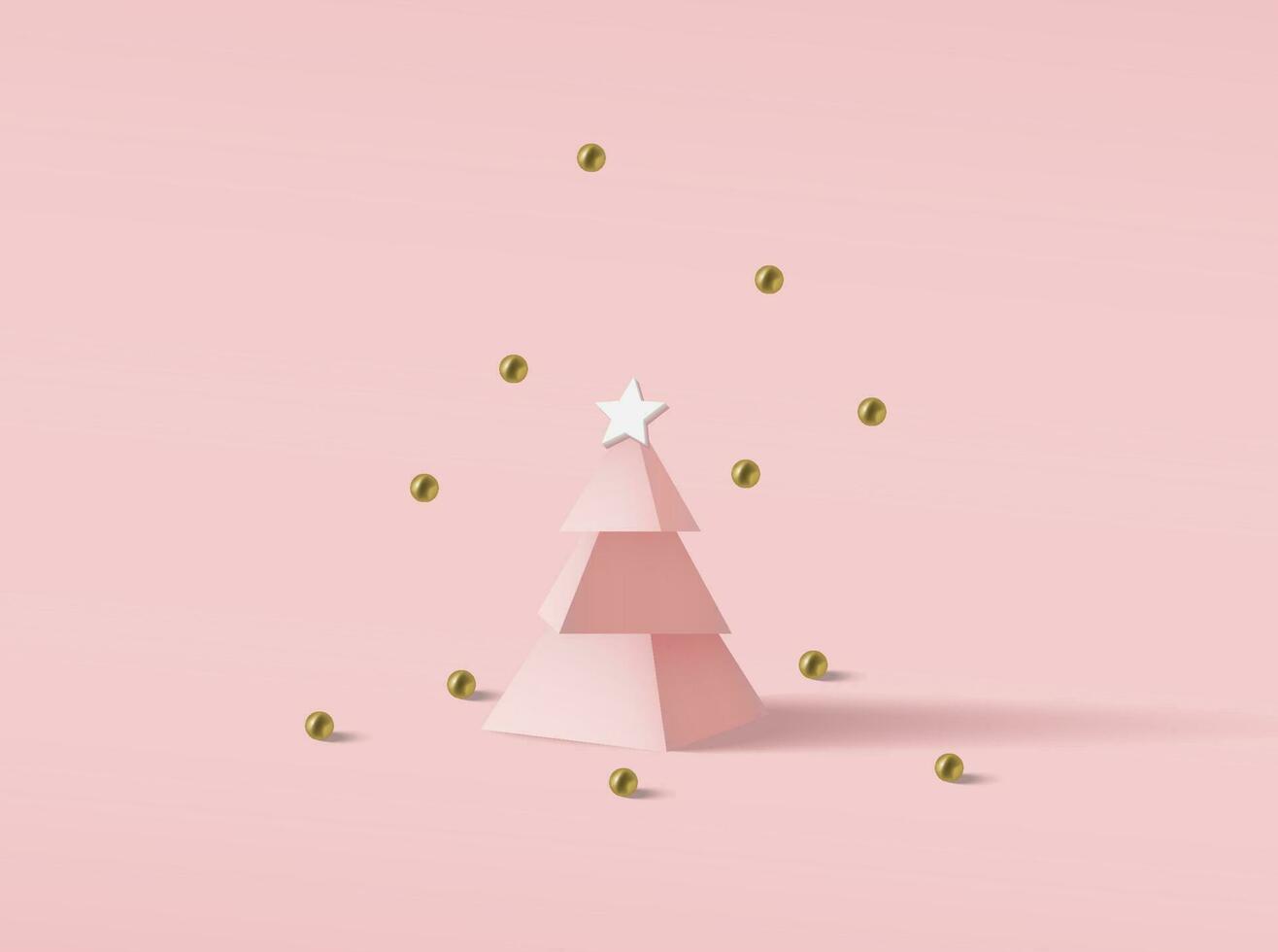 Christmas tree banner vector