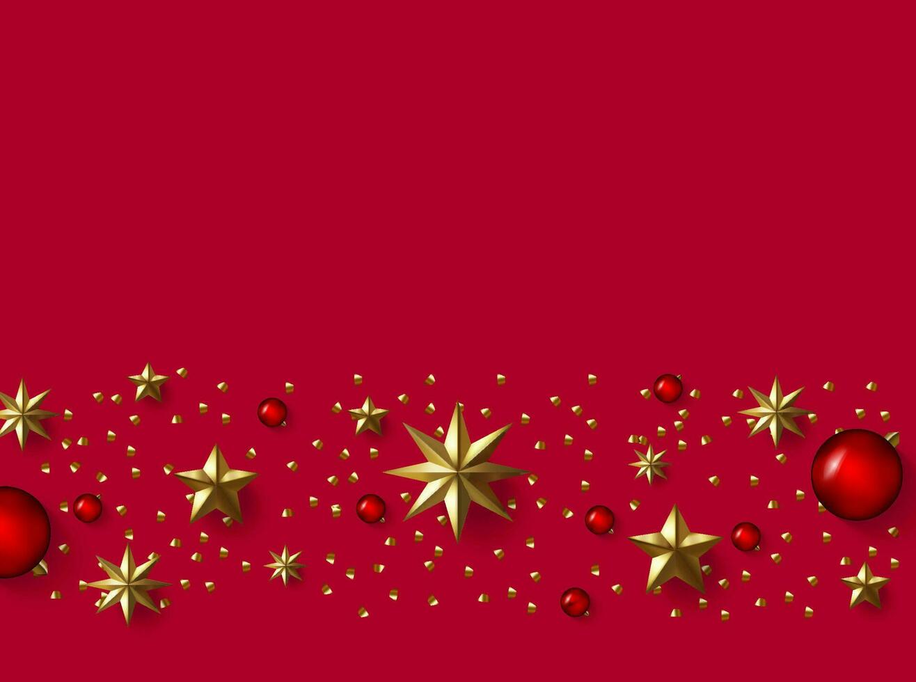 Christmas composition banner vector