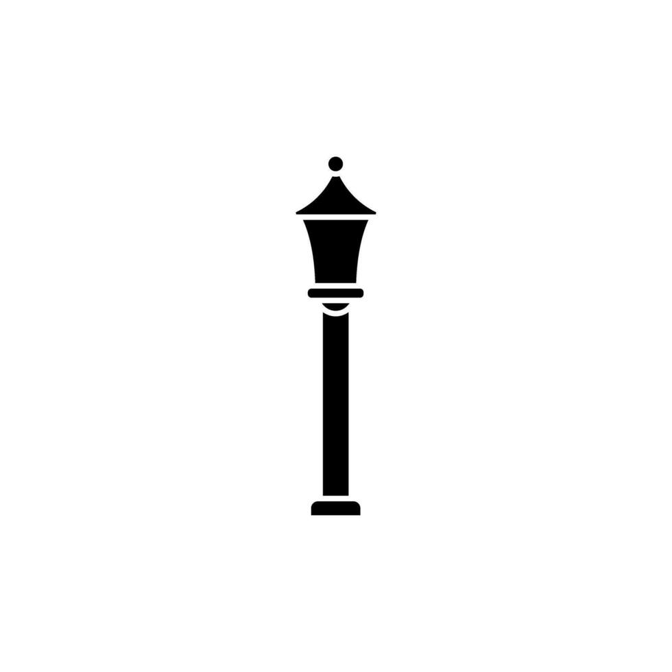 Street light vector icon. Street lighting illustration sign. Flashlight symbol. lamp logo.