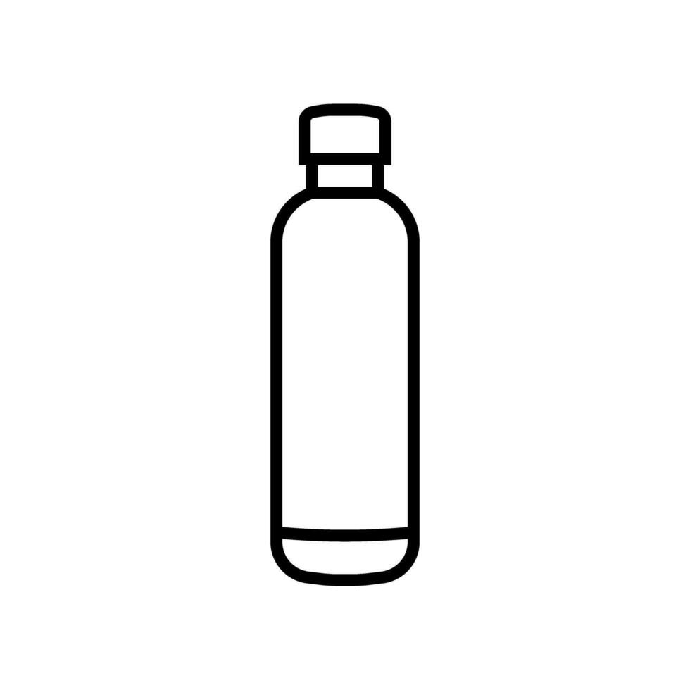 Flask vector icon. Thermos illustration sign. Bottle symbol or logo.