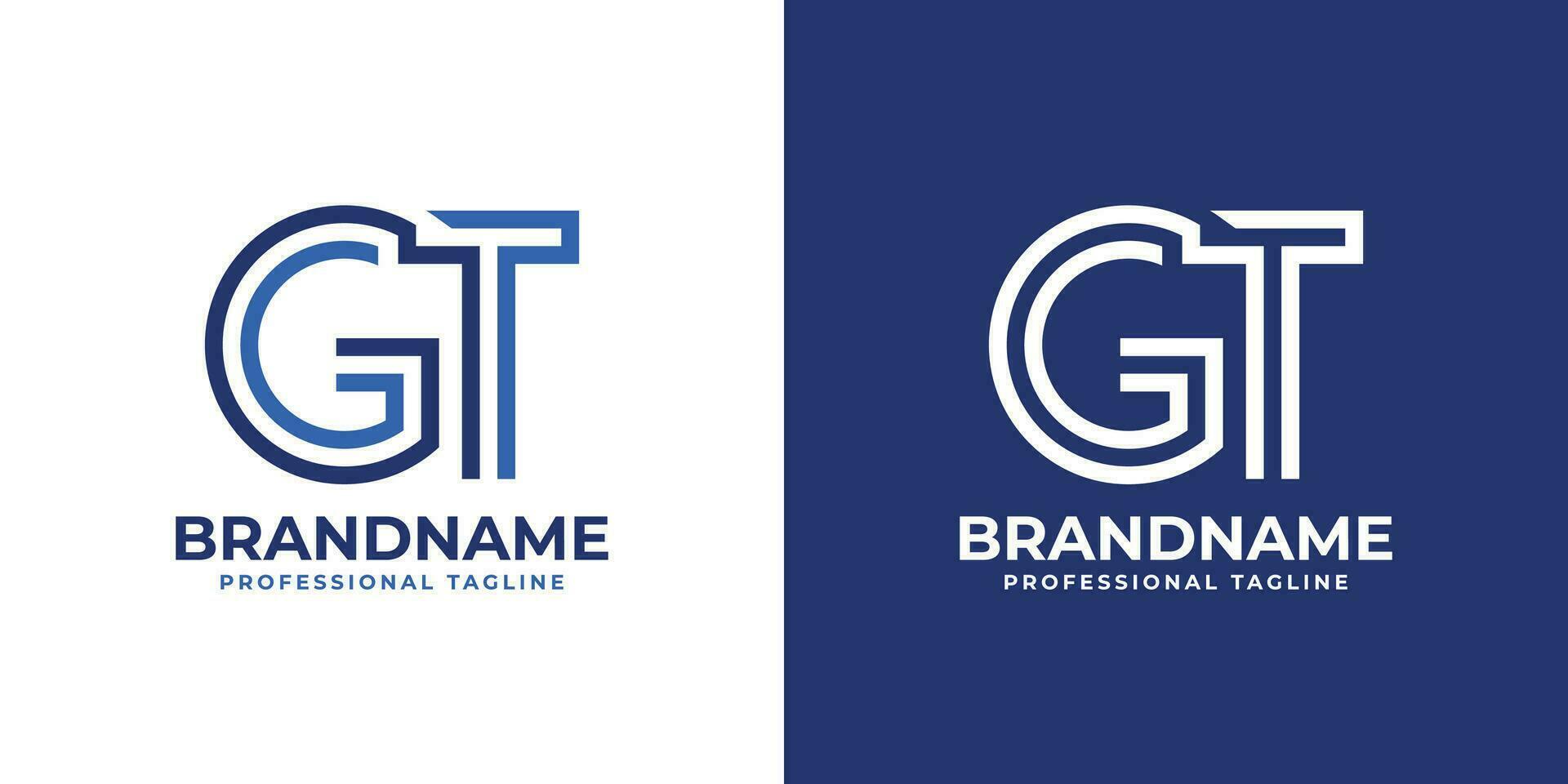 Letter GT Line Monogram Logo, suitable for business with GT or TG initials. vector