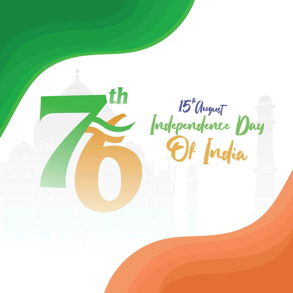 Independence Day Of India Vector Template